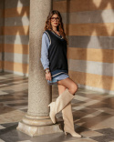 Eleganckie zamszowe kozaki L'estrosa
