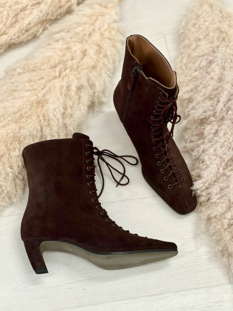 Eleganckie sznurowane botki L'estrosa Eleganckie sznurowane botki L'estrosa