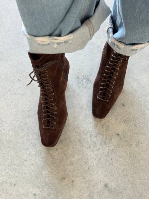 Eleganckie sznurowane botki L'estrosa Eleganckie sznurowane botki L'estrosa