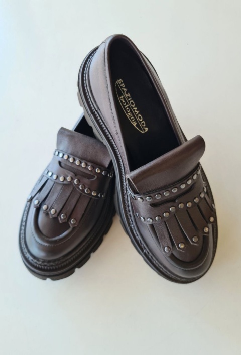 Loafersy na platformie Spaziomoda Loafersy na platformie Spaziomoda
