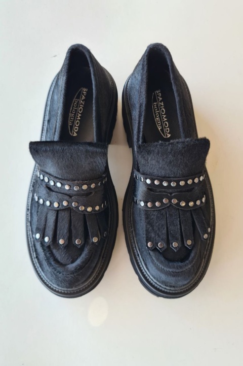 Loafersy na platformie Spaziomoda Loafersy na platformie Spaziomoda