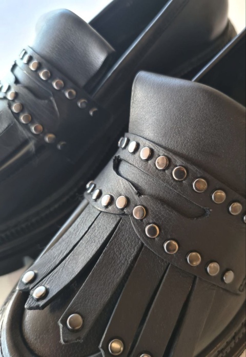 Loafersy na platformie Spaziomoda Loafersy na platformie Spaziomoda