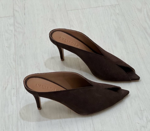 Klapki L’estrosa Sole zamsz