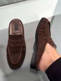 Loafersy-klapki z futerkiem L'estrosa