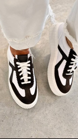 Sneakersy Lestrosa black&white
