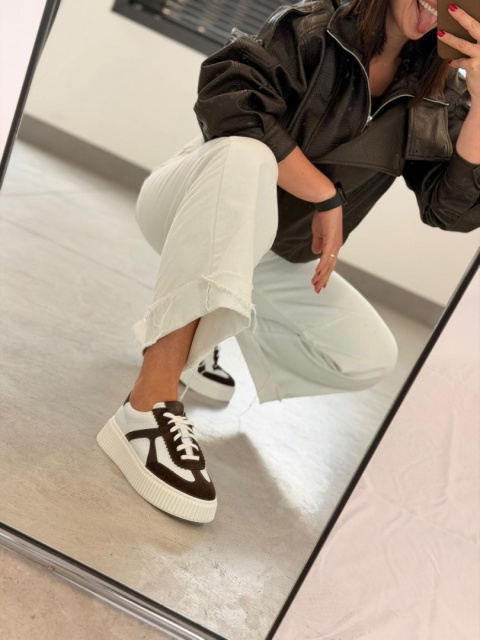 Sneakersy Lestrosa black&white