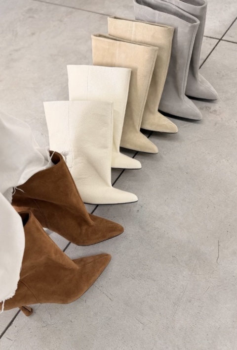 Zamszowe botki Wiola