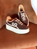 Zamszowe sneakersy na platformie Lestrosa Zamszowe sneakersy na platformie Lestrosa