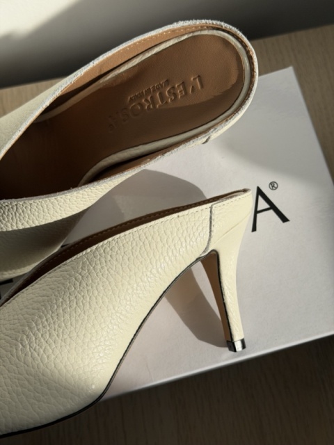 Klapki L’estrosa Sole skòra milk