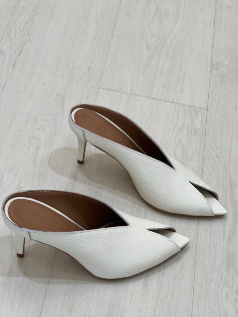 Klapki L’estrosa Sole skòra milk