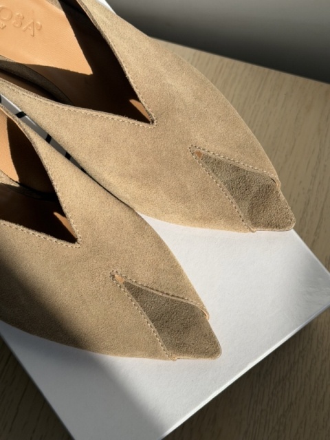 Klapki L’estrosa Sole zamsz taupe