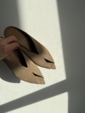 Klapki L’estrosa Sole zamsz taupe