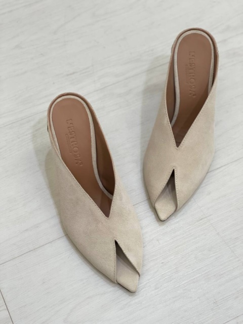 Klapki L’estrosa Sole zamsz