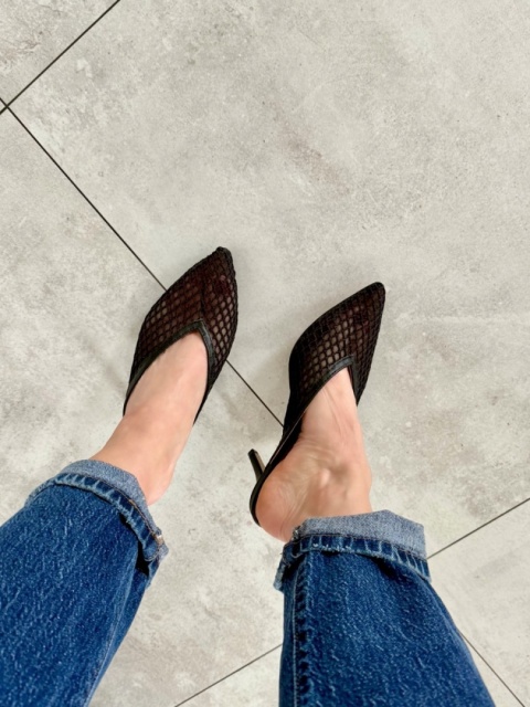 Klapki z siateczki L'estrosa