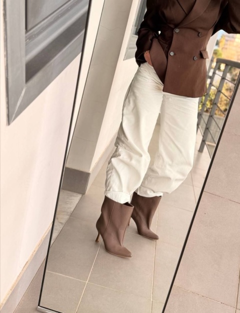 Skórzane botki Wiola