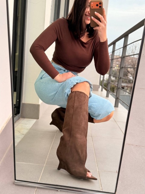 Zamszowe kozaki L’estrosa Aria