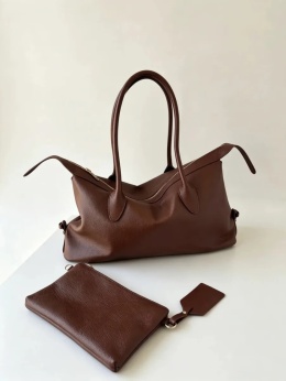 Duża skórzana torebka shopper Leather Country