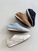 Sneakersy Lestrosa ażurowe czarne zamszowe