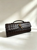 Torebka kopertówka Leather Country — brązowa