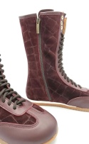 Wysokie trampki Lancioni — bordowe