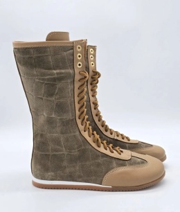 Wysokie trampki Lancioni — taupe