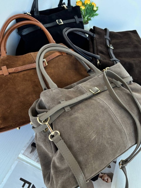 Zamszowa torebka Leather Country