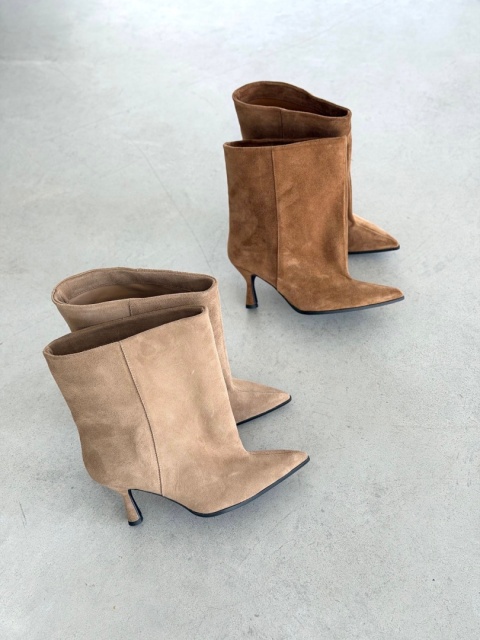 Zamszowe botki Lestrosa Wiola — taupe