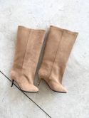 Zamszowe kozaki Lestrosa Ambra — taupe