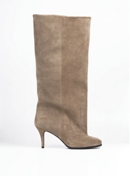 Zamszowe kozaki Lestrosa Ambra — taupe
