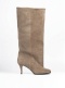 Zamszowe kozaki Lestrosa Ambra — taupe