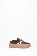Sneakersy Zamszowe — taupe