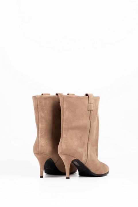 Zamszowe botki Lestrosa Ambra — taupe